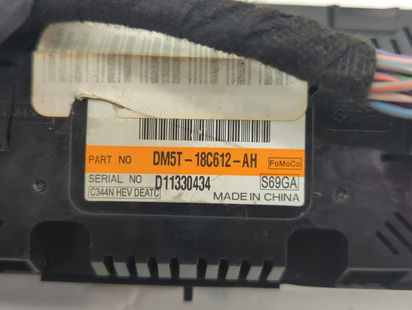 2013-2016 Ford C-Max Climate Control Module Temperature AC/Heater Replacement P/N:DM5T-18C612-AH Fits Fits 2013 2014 2015 2016 OEM Used Auto Parts - Oemusedautoparts1.com