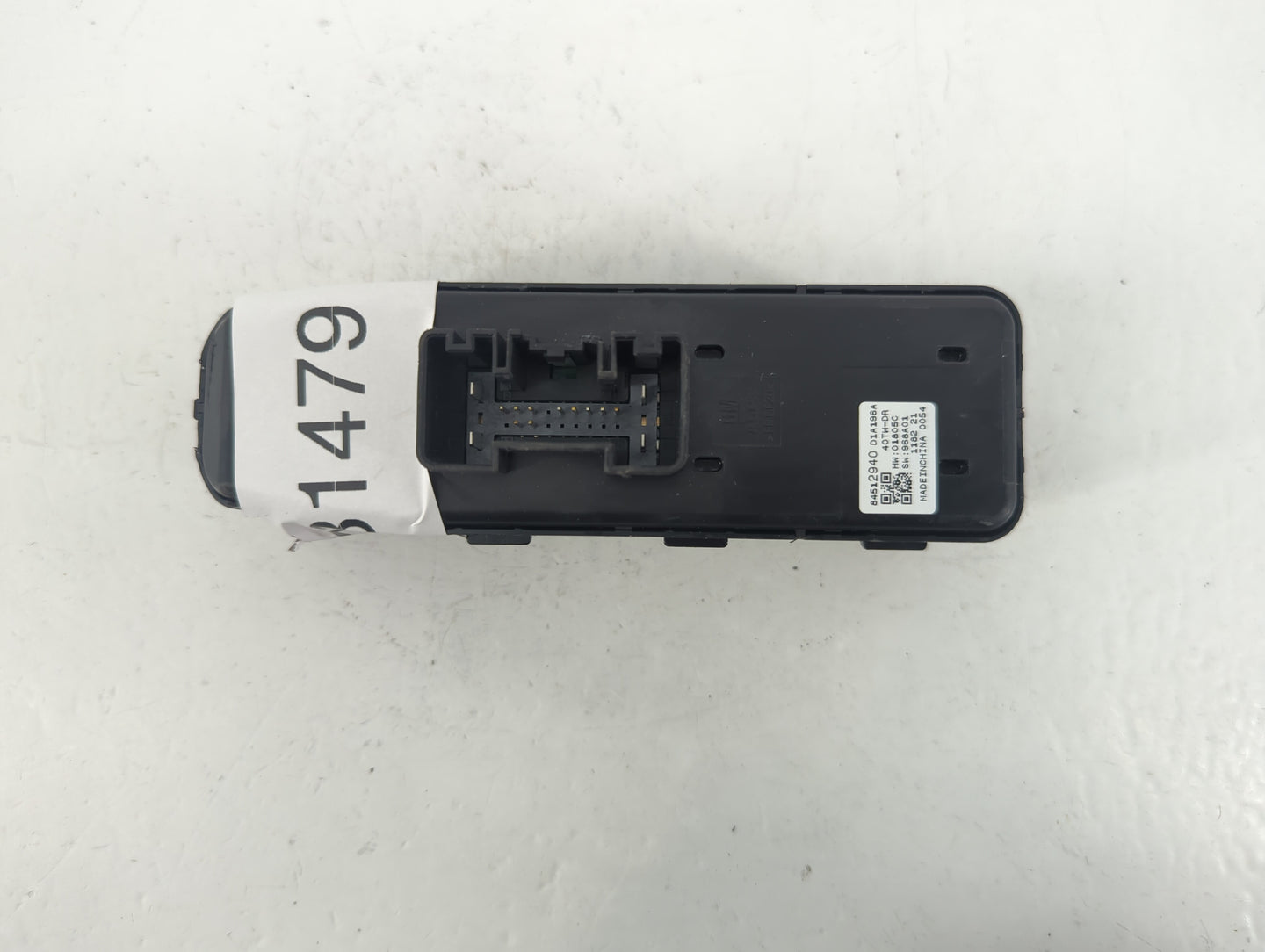 2011-2015 Hyundai Sonata Master Power Window Switch Replacement Driver Side Left P/N:D1A196A 84512940 Fits OEM Used Auto Parts - Oemusedautoparts1.com