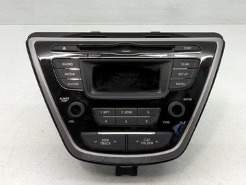 2013 Hyundai Elantra Radio AM FM Cd Player Receiver Replacement P/N:96170-3X165RA5 Fits OEM Used Auto Parts - Oemusedautoparts1.com