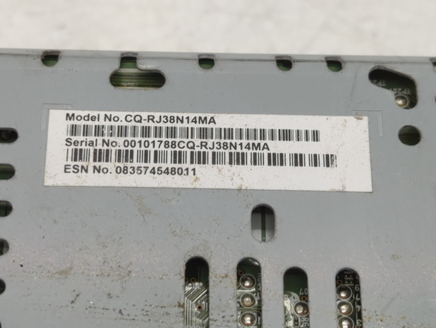 2019 Ford Edge Radio AM FM Cd Player Receiver Replacement P/N:RJ38N14MA Fits OEM Used Auto Parts - Oemusedautoparts1.com