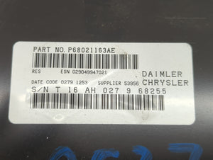 2009-2011 Chrysler Town & Country Radio AM FM Cd Player Receiver Replacement P/N:P68021163AE Fits Fits 2008 2009 2010 2011 OEM Used Auto Parts