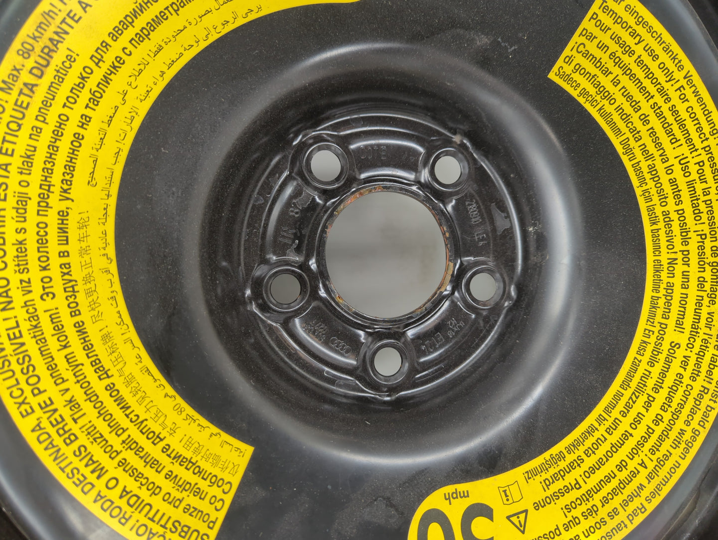 2007-2015 Audi Q7 Spare Donut Tire Wheel Rim Oem - Oemusedautoparts1.com