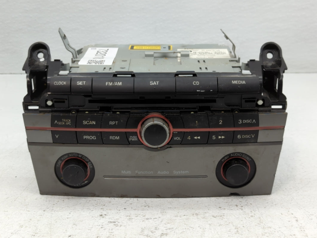 2006-2007 Mazda 3 Radio AM FM Cd Player Receiver Replacement P/N:BR9E 66 AR0 Fits Fits 2006 2007 OEM Used Auto Parts