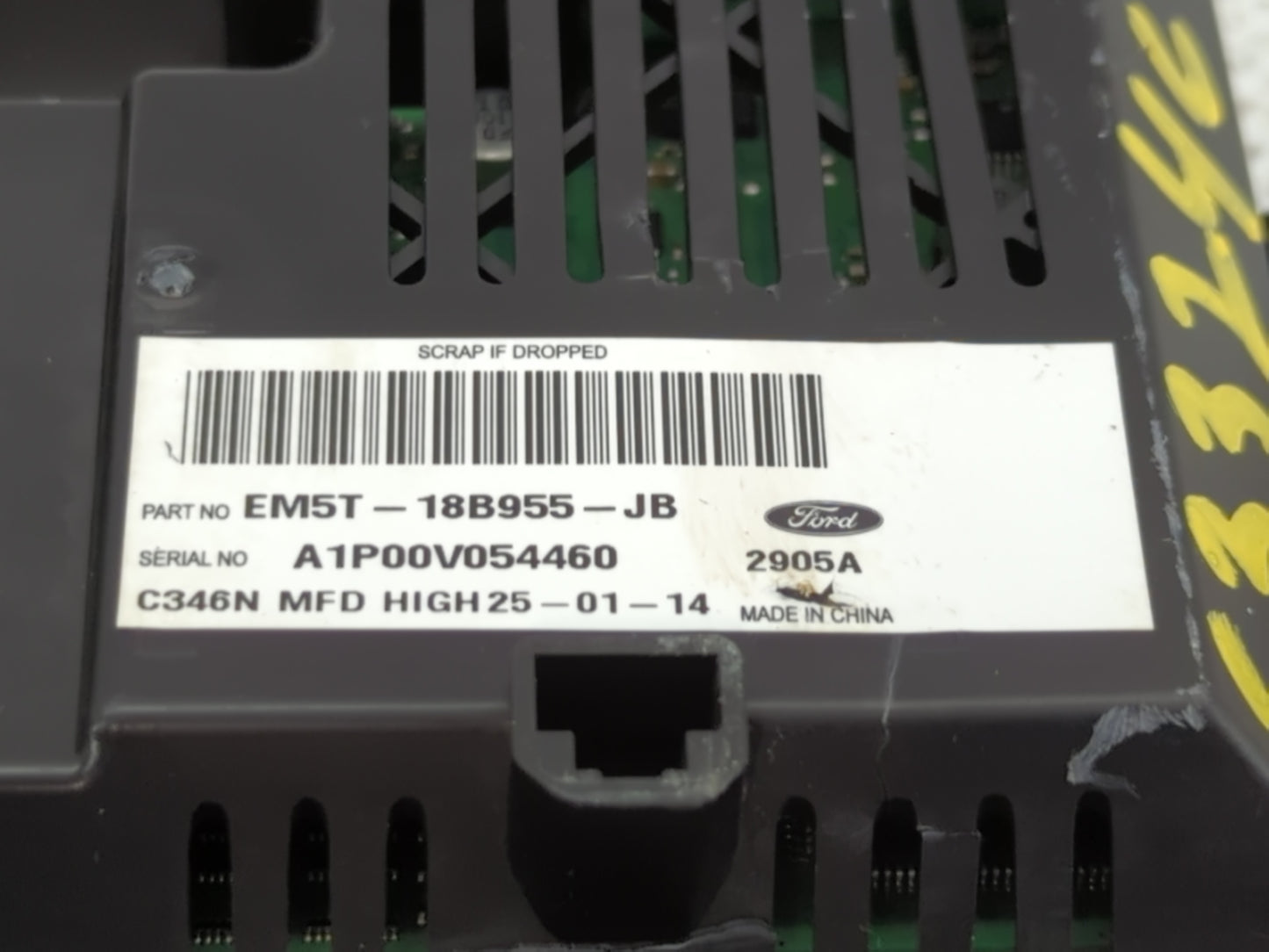 2014 Ford Focus Radio AM FM Cd Player Receiver Replacement P/N:EM5T-18B955-JB Fits OEM Used Auto Parts - Oemusedautoparts1.com