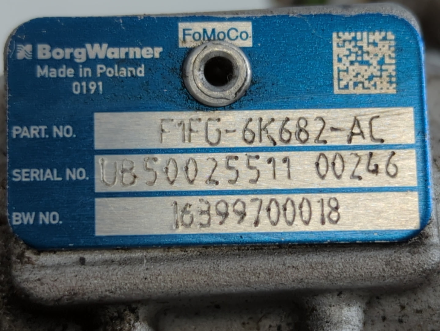 2014 Ford Fusion Turbocharger Turbo Charger Super Charger Supercharger - Oemusedautoparts1.com