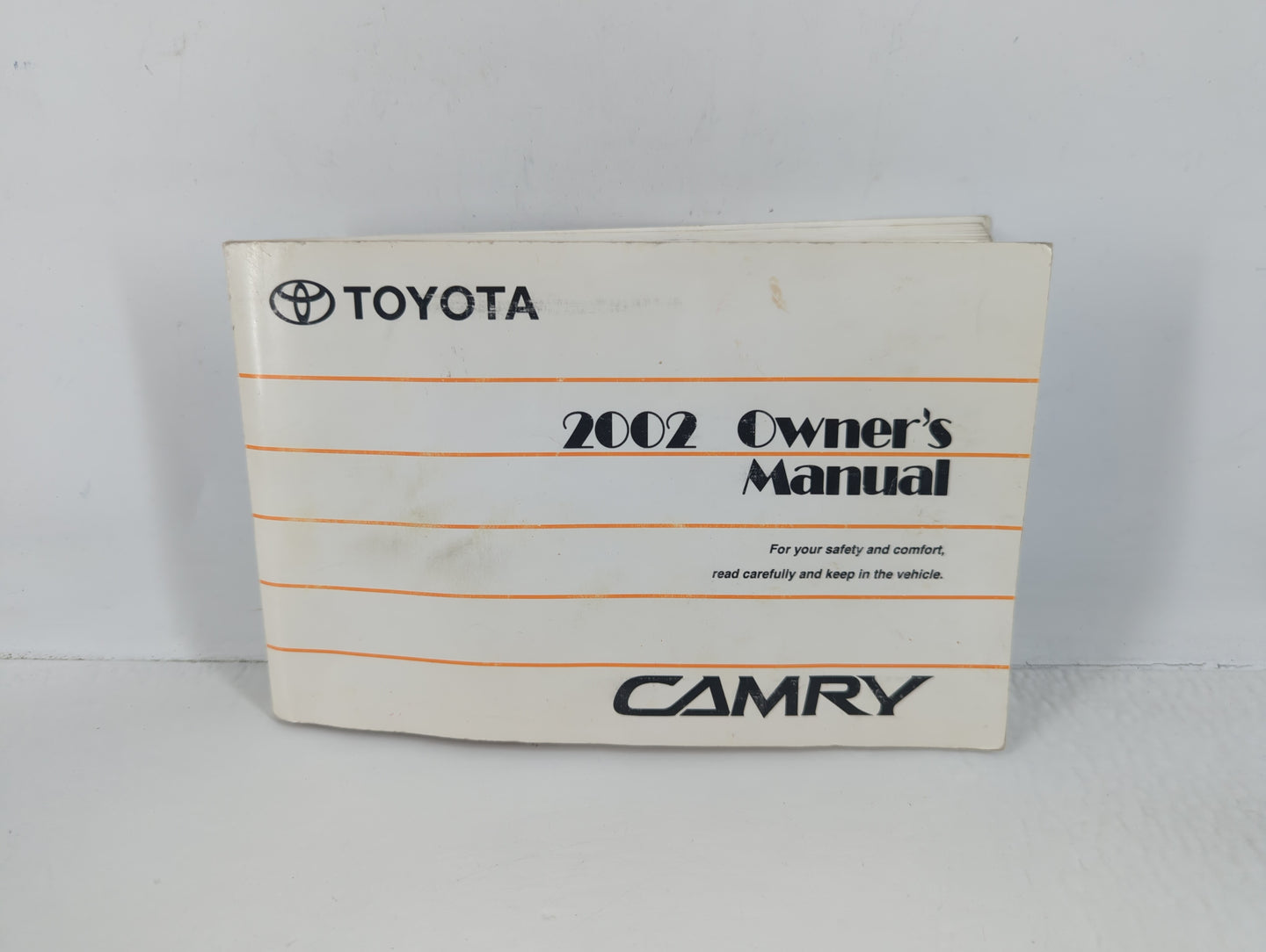 2002 Toyota Camry Owners Manual Book Guide P/N:01999-33544 OEM Used Auto Parts - Oemusedautoparts1.com