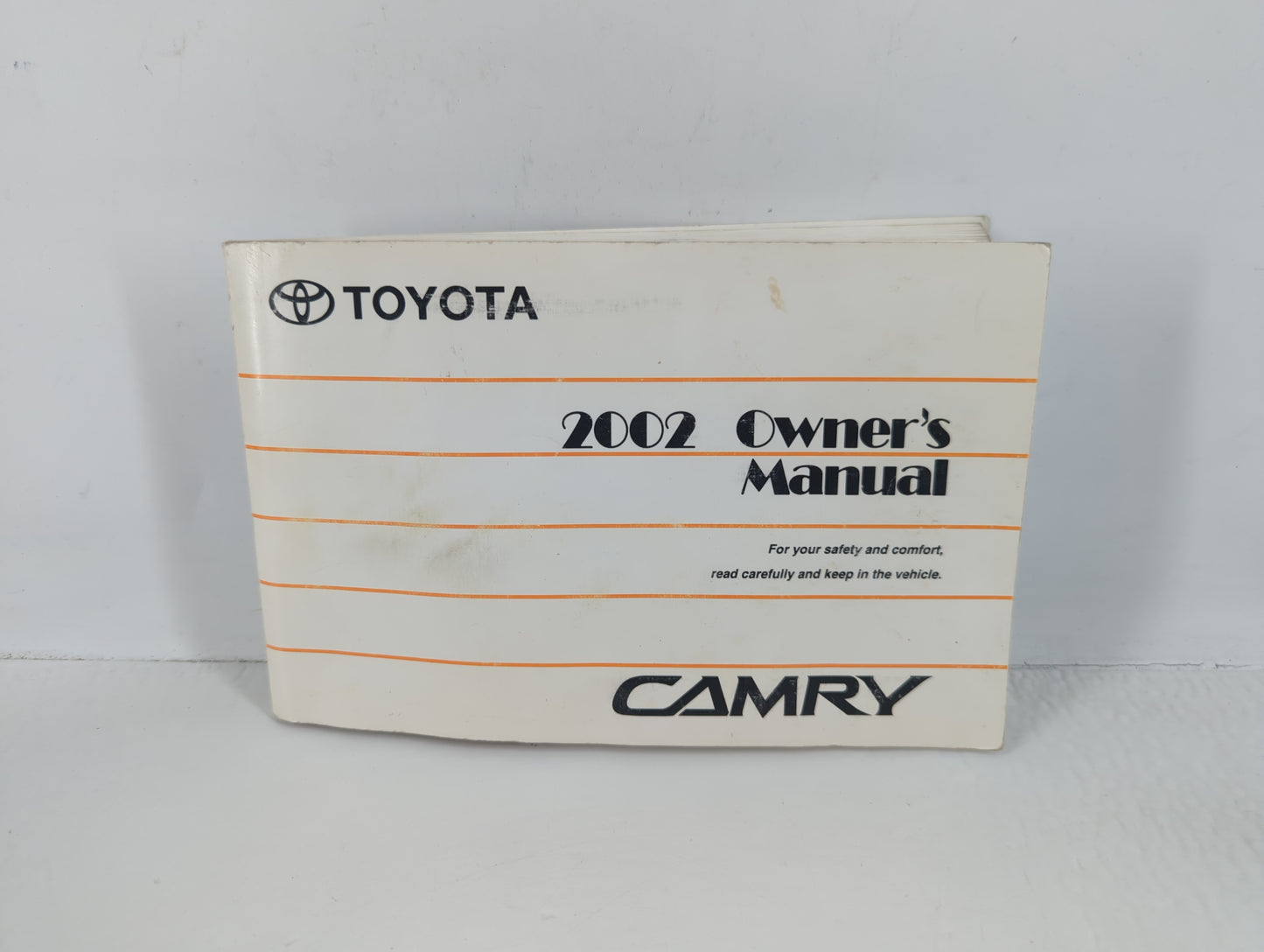 2002 Toyota Camry Owners Manual Book Guide P/N:01999-33544 OEM Used Auto Parts - Oemusedautoparts1.com
