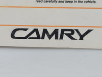 2002 Toyota Camry Owners Manual Book Guide P/N:01999-33544 OEM Used Auto Parts - Oemusedautoparts1.com