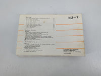 2002 Toyota Camry Owners Manual Book Guide P/N:01999-33544 OEM Used Auto Parts - Oemusedautoparts1.com