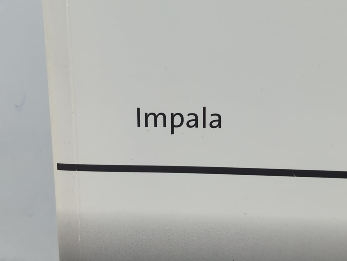 2006 Chevrolet Impala Owners Manual Book Guide OEM Used Auto Parts - Oemusedautoparts1.com