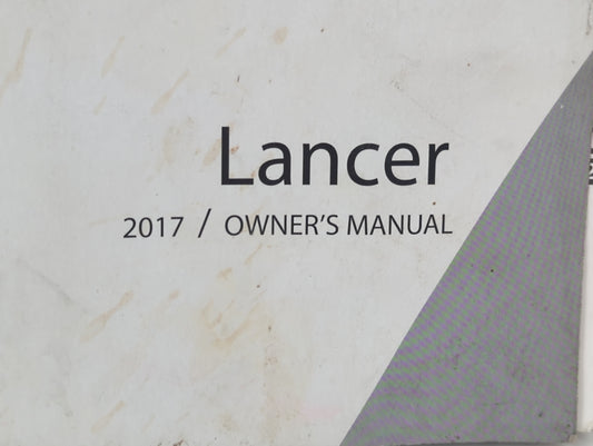 2017 Mitsubishi Lancer Owners Manual Book Guide P/N:9290H350 OEM Used Auto Parts