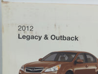 2012 Subaru Legacy Owners Manual Book Guide P/N:A2420BE-A OEM Used Auto Parts - Oemusedautoparts1.com