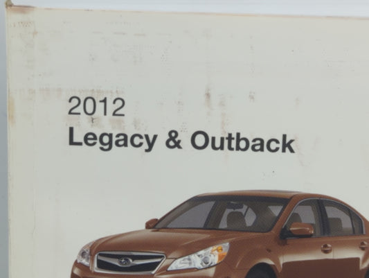2012 Subaru Legacy Owners Manual Book Guide P/N:A2420BE-A OEM Used Auto Parts