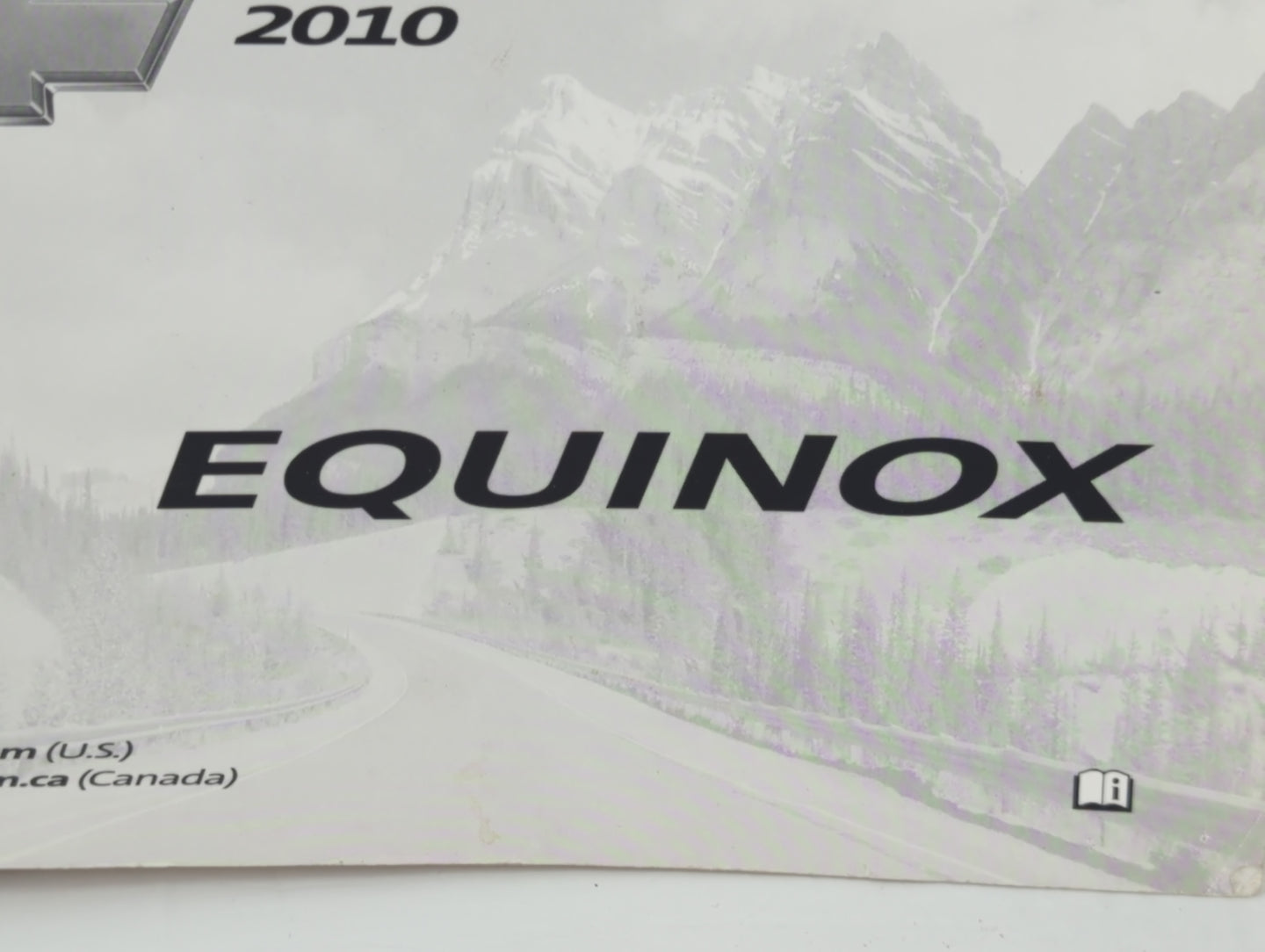 2010 Chevrolet Equinox Owners Manual Book Guide P/N:25798562 B OEM Used Auto Parts - Oemusedautoparts1.com