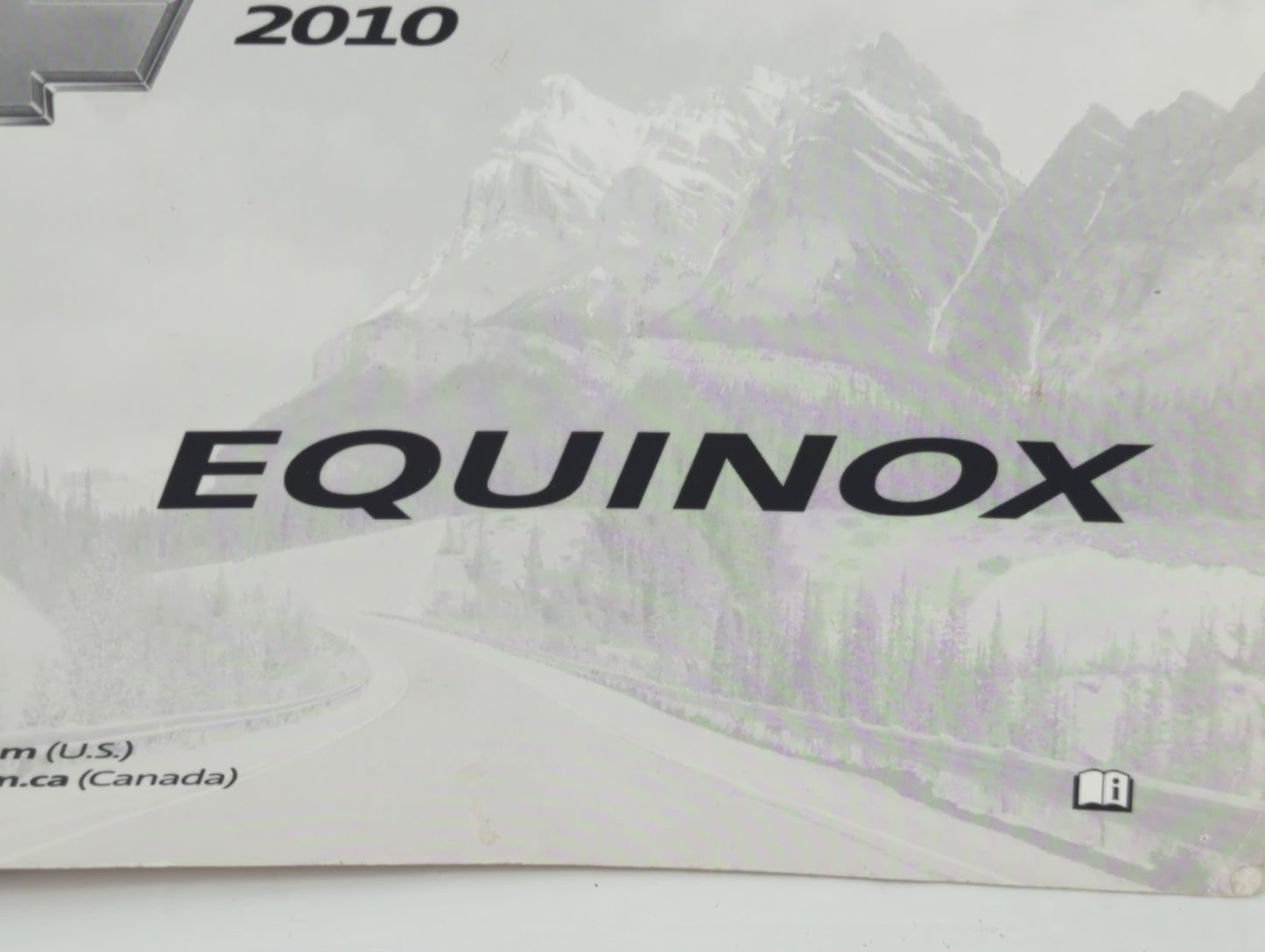 2010 Chevrolet Equinox Owners Manual Book Guide P/N:25798562 B OEM Used Auto Parts - Oemusedautoparts1.com