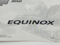 2010 Chevrolet Equinox Owners Manual Book Guide P/N:25798562 B OEM Used Auto Parts - Oemusedautoparts1.com