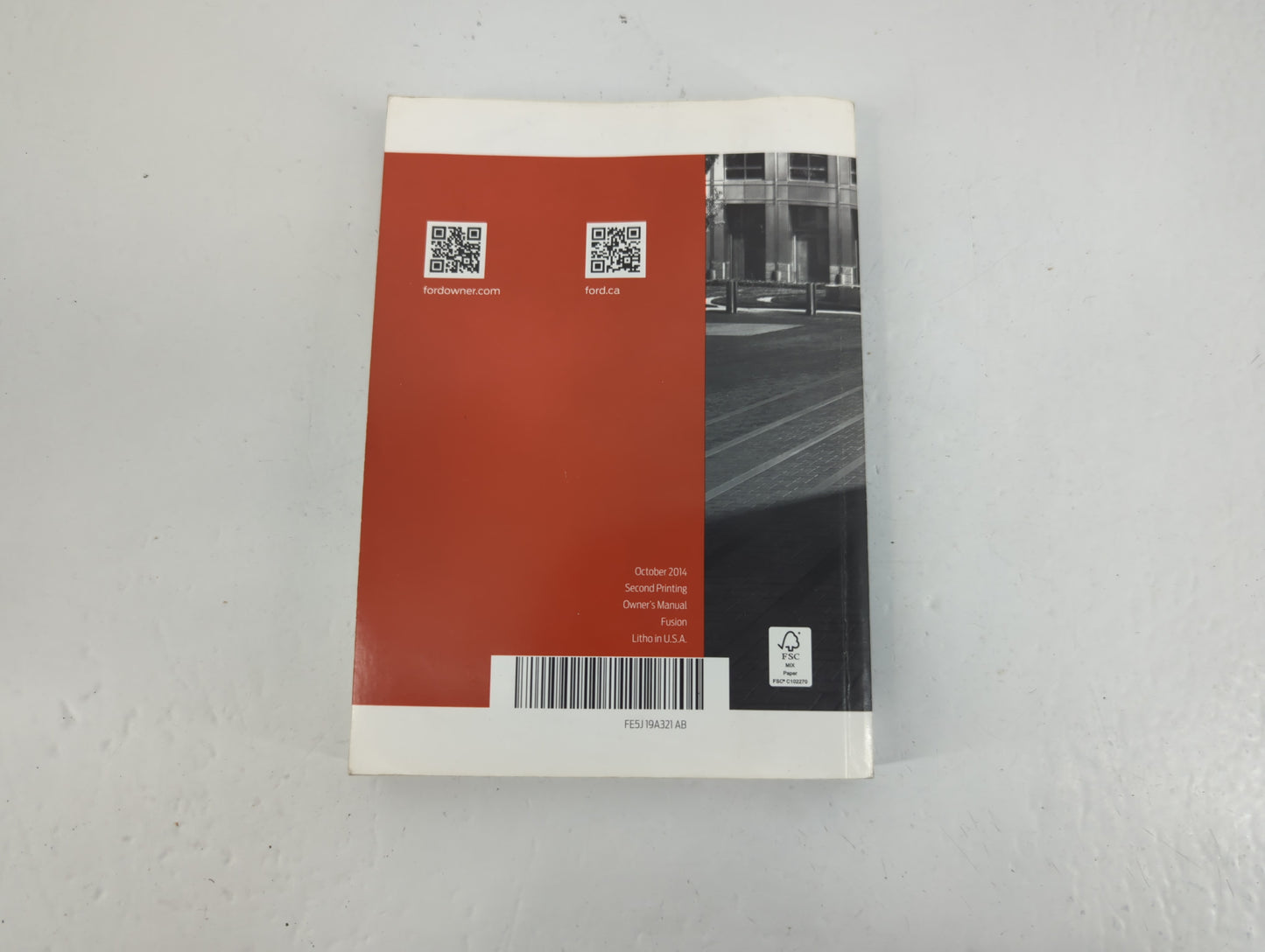 2015 Ford Fusion Owners Manual Book Guide P/N:FE5J 19A321 AB OEM Used Auto Parts - Oemusedautoparts1.com