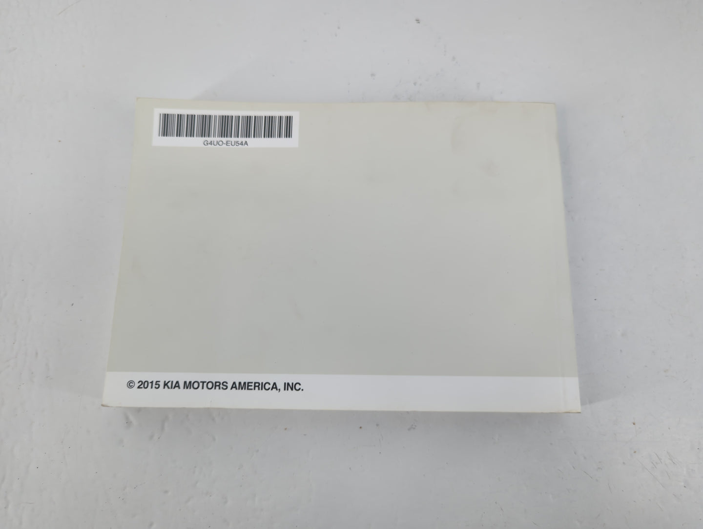 2016 Kia Optima Owners Manual Book Guide P/N:G4UO-EU54A OEM Used Auto Parts - Oemusedautoparts1.com