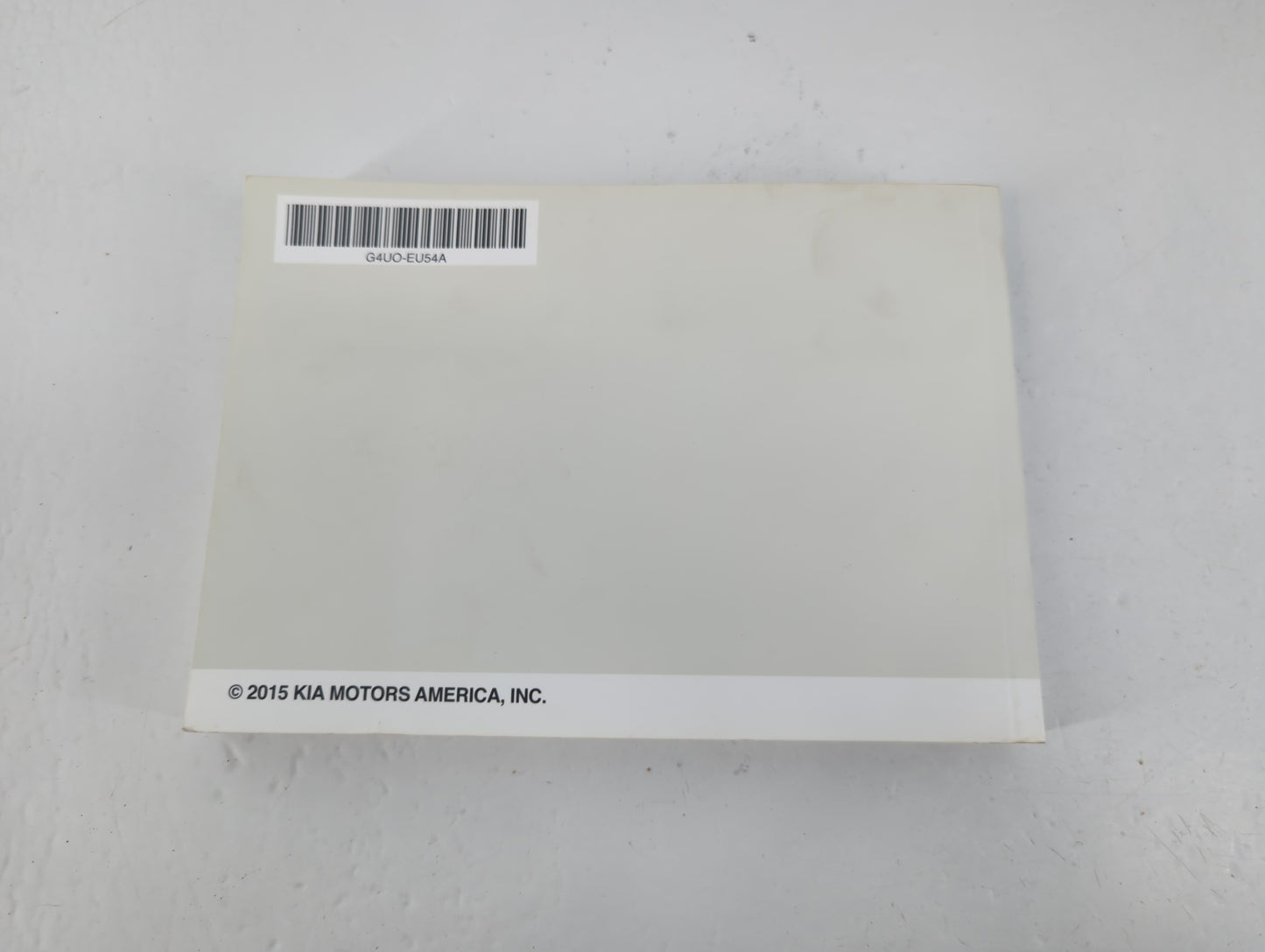 2016 Kia Optima Owners Manual Book Guide P/N:G4UO-EU54A OEM Used Auto Parts - Oemusedautoparts1.com