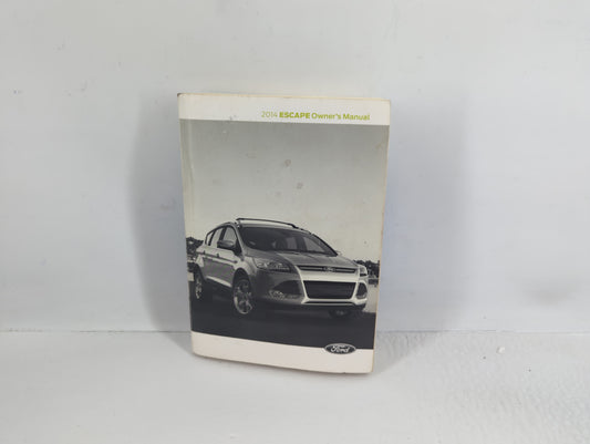 2014 Ford Escape Owners Manual Book Guide P/N:EJ5J 19A321 AB OEM Used Auto Parts - Oemusedautoparts1.com