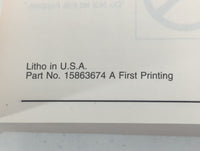 2007 Gmc Envoy Owners Manual Book Guide P/N:15863674 A OEM Used Auto Parts - Oemusedautoparts1.com