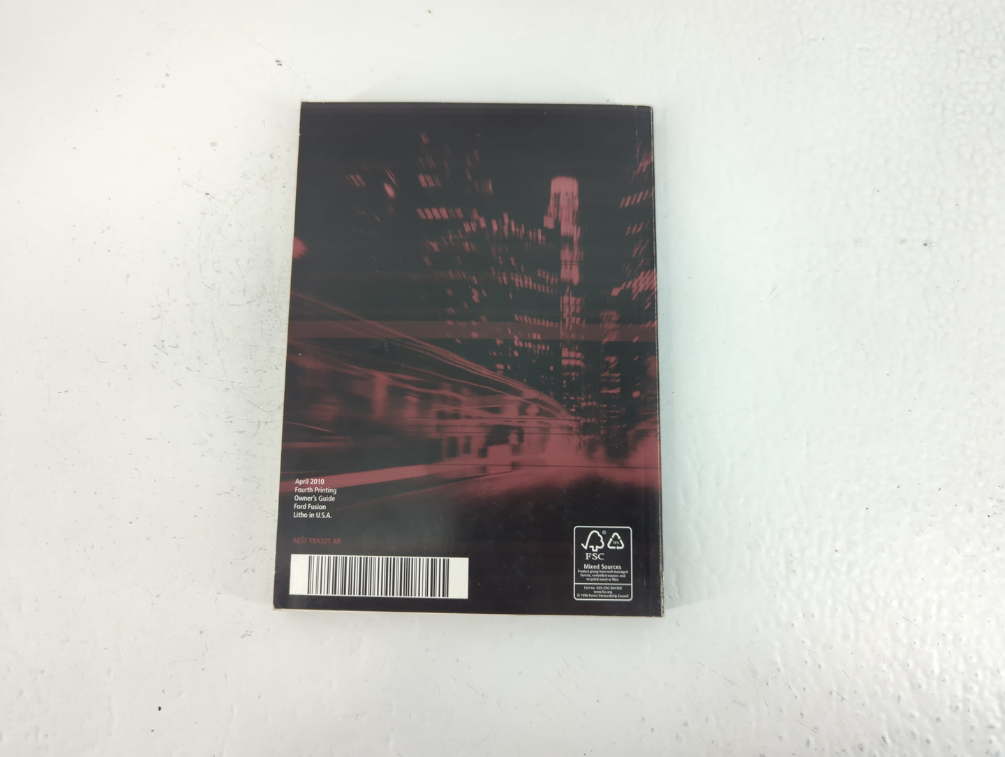 2010 Ford Fusion Owners Manual Book Guide P/N:AE5J 19A321 AB OEM Used Auto Parts - Oemusedautoparts1.com
