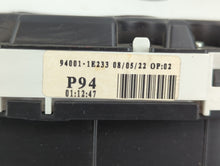 2006-2008 Hyundai Accent Instrument Cluster Speedometer Gauges P/N:94001-1E233 Fits Fits 2006 2007 2008 OEM Used Auto Parts