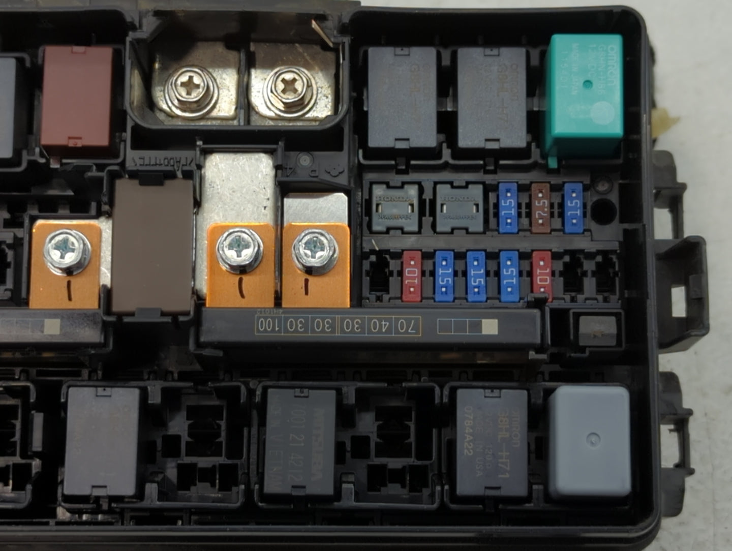 2015 Honda Civic Fusebox Fuse Box Panel Relay Module P/N:072R118KWH TR0 A012 A0 Fits OEM Used Auto Parts - Oemusedautoparts1.com