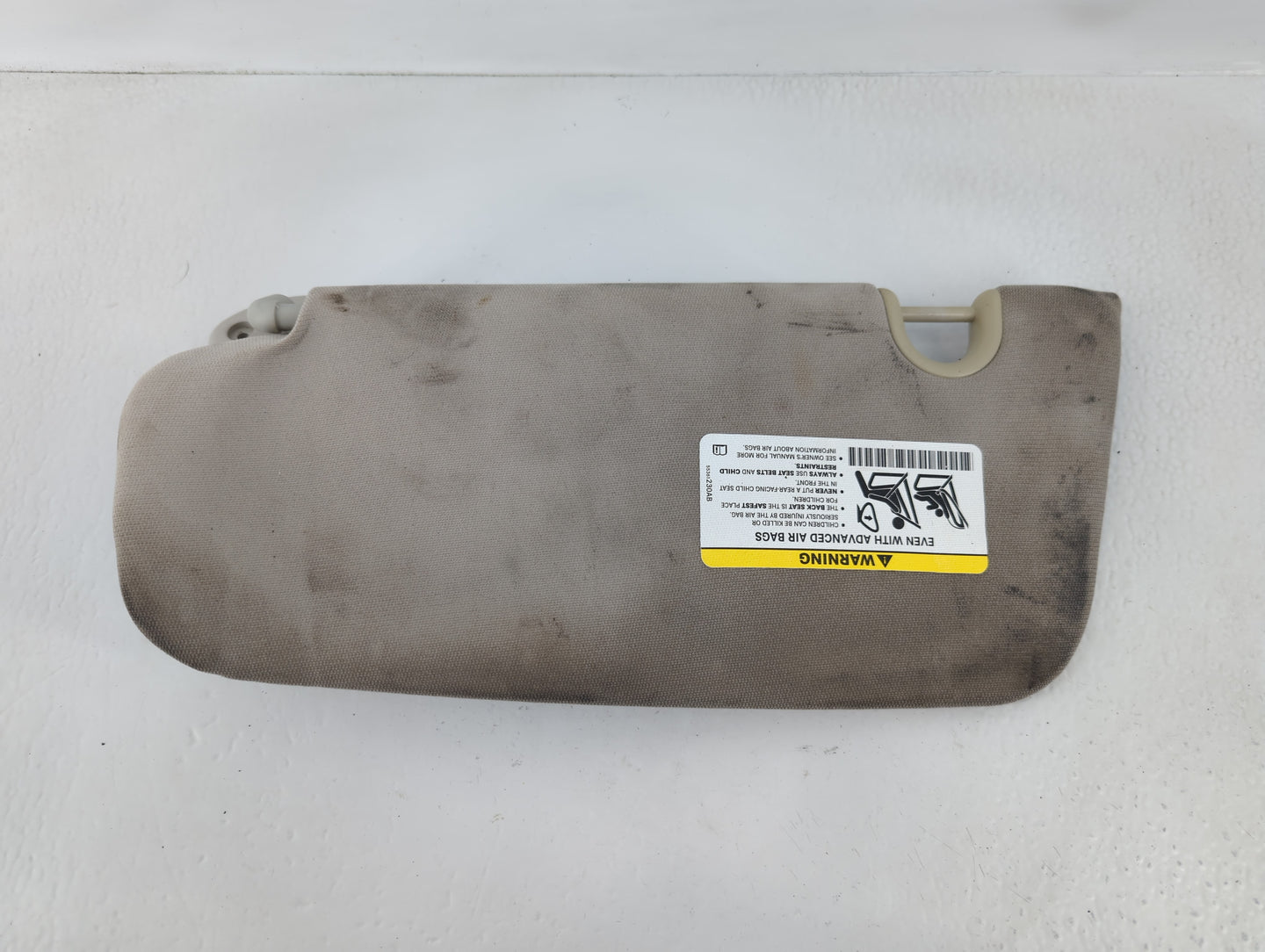 2017 Jeep Compass Sun Visor Shade Replacement Passenger Right Mirror Fits OEM Used Auto Parts - Oemusedautoparts1.com