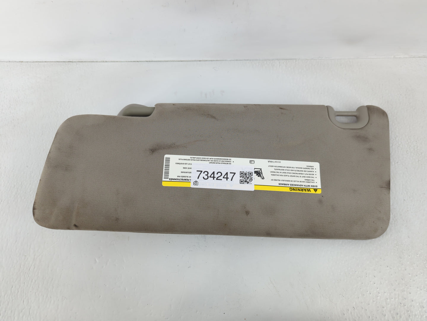 2014 Dodge Ram 1500 Sun Visor Shade Replacement Passenger Right Mirror Fits Fits 2013 2015 2016 2017 2018 2019 2020 2021 2022 OEM Used Auto Parts - Oemusedautoparts1.com
