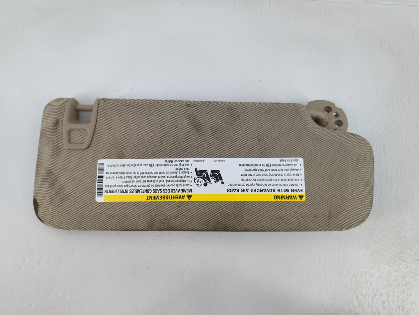 2014-2019 Cadillac Cts Sun Visor Shade Replacement Driver Left Mirror Fits Fits 2014 2015 2016 2017 2018 2019 OEM Used Auto Parts - Oemusedautoparts1.com