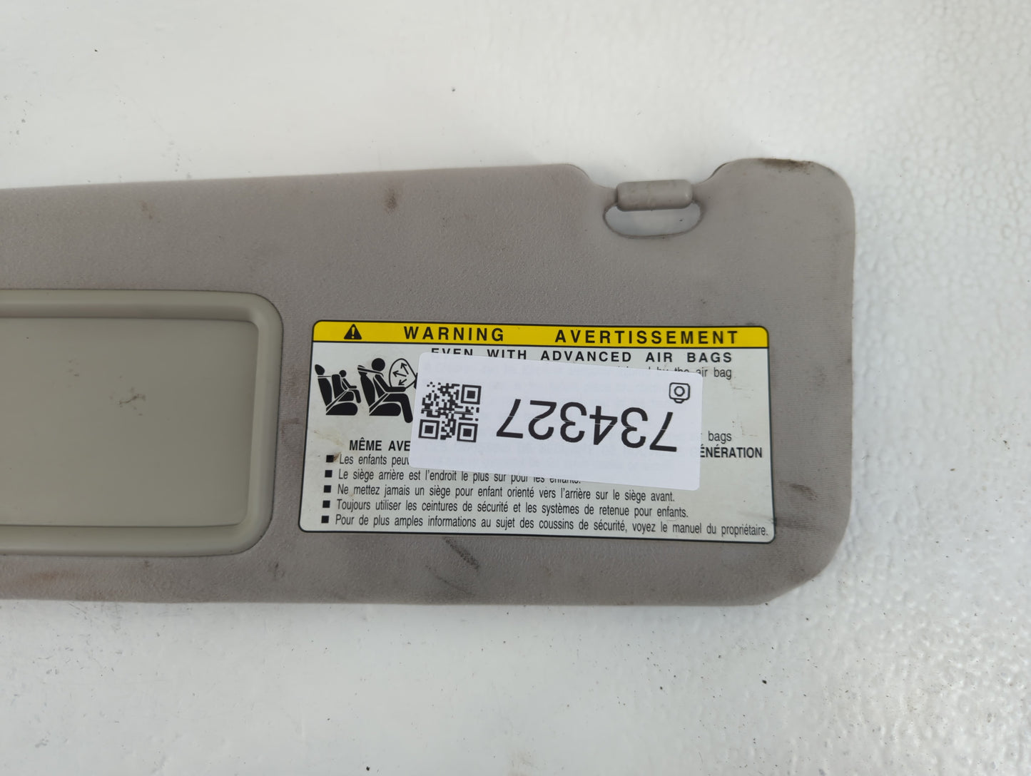 2007-2009 Lexus Es350 Sun Visor Shade Replacement Driver Left Mirror Fits Fits 2007 2008 2009 OEM Used Auto Parts - Oemusedautoparts1.com