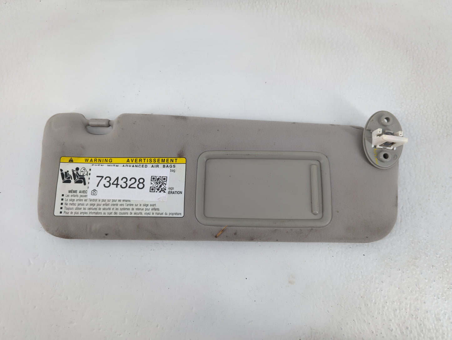 2007-2009 Lexus Es350 Sun Visor Shade Replacement Passenger Right Mirror Fits Fits 2007 2008 2009 OEM Used Auto Parts - Oemusedautoparts1.com