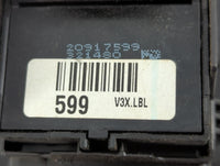 2010-2017 Chevrolet Equinox Master Power Window Switch Replacement Driver Side Left P/N:20917599 Fits OEM Used Auto Parts - Oemusedautoparts1.com