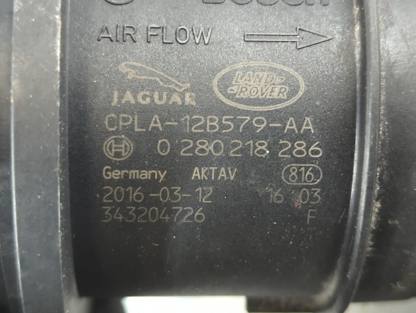 2017-2020 Jaguar F-pace Mass Air Flow Meter Maf - Oemusedautoparts1.com