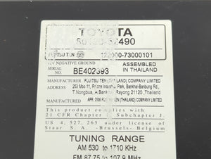2006-2008 Toyota Yaris Radio AM FM Cd Player Receiver Replacement P/N:BE402393 Fits Fits 2006 2007 2008 OEM Used Auto Parts