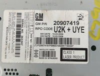 2010 Cadillac Srx Radio AM FM Cd Player Receiver Replacement P/N:20907419 Fits OEM Used Auto Parts - Oemusedautoparts1.com