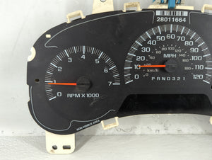 2006-2008 Chevrolet Trailblazer Instrument Cluster Speedometer Gauges P/N:28072199 15945375, 25933652 Fits Fits 2006 2007 2008 OEM Used Auto Parts