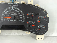 2006-2008 Chevrolet Trailblazer Instrument Cluster Speedometer Gauges P/N:28072199 15945375, 25933652 Fits Fits 2006 2007 2008 OEM Used Auto Parts