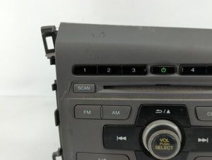 2012 Honda Civic Radio AM FM Cd Player Receiver Replacement P/N:39100-TR0-A315-M1 Fits OEM Used Auto Parts