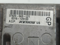 2014 Honda Accord PCM Engine Control Computer ECU ECM PCU OEM P/N:G316-124408 37820-5A3-L21 Fits OEM Used Auto Parts - Oemusedautoparts1.com