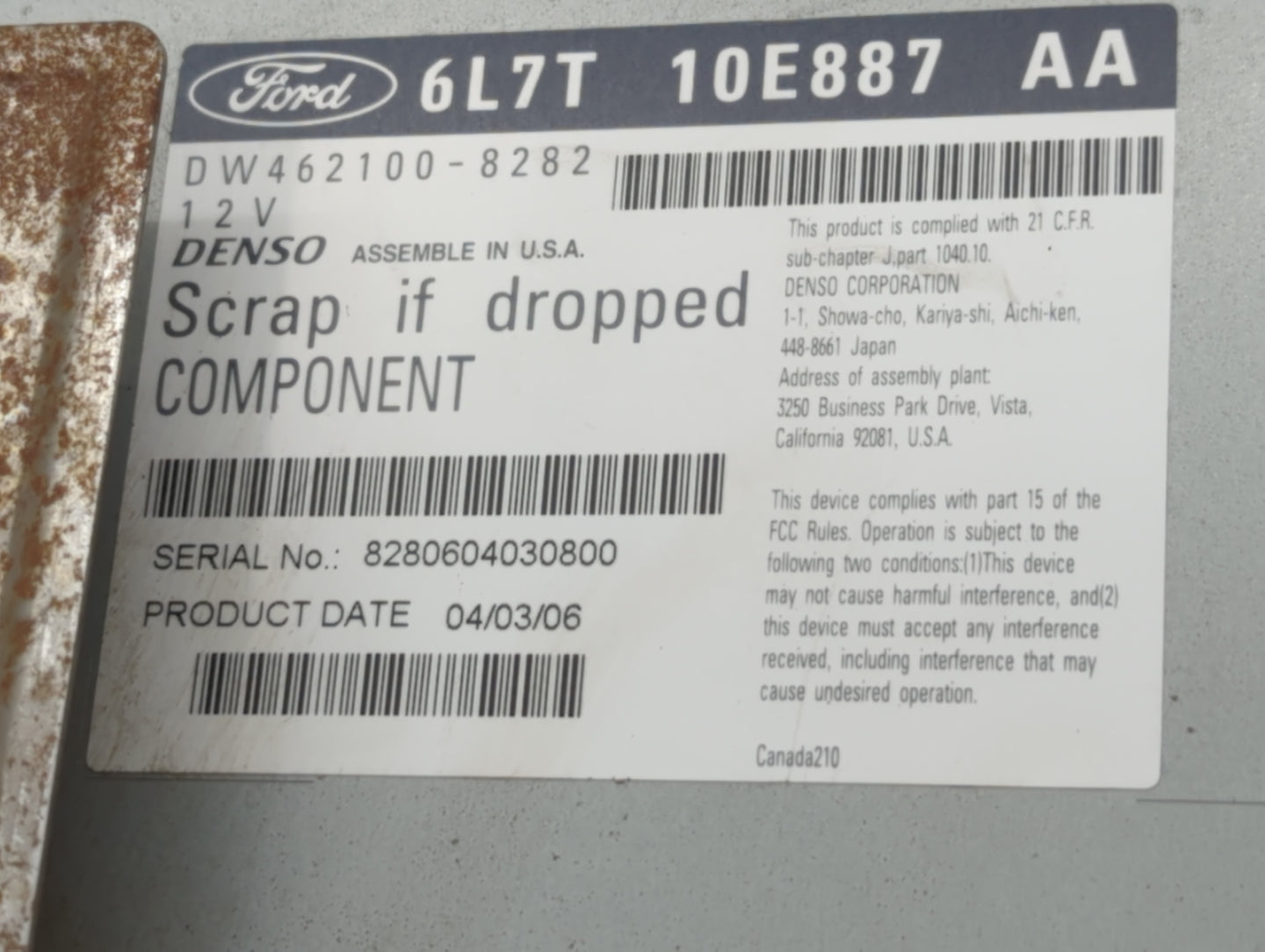 2006 Lincoln Navigator Information Display Screen - Oemusedautoparts1.com