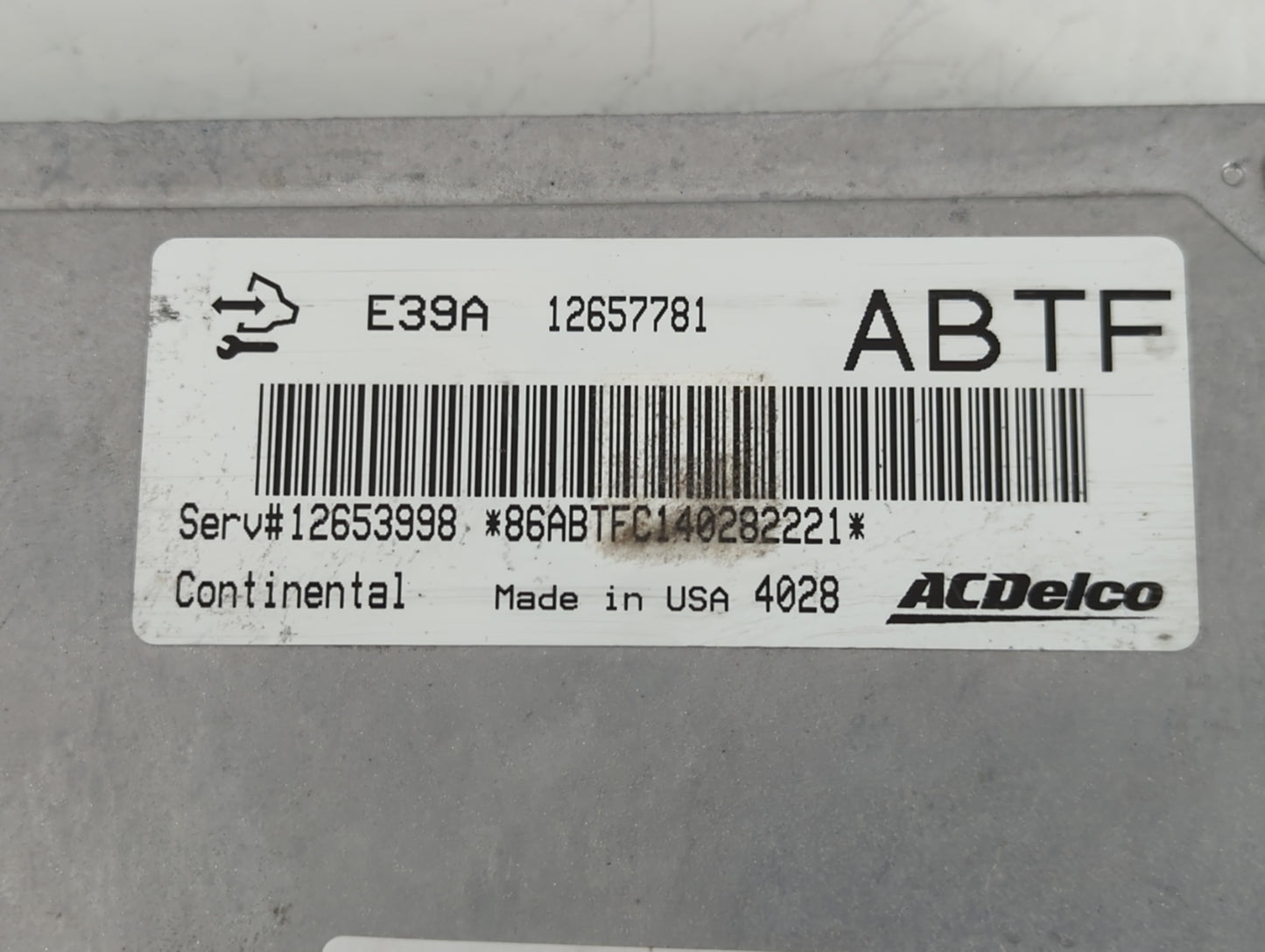 2013-2016 Buick Lacrosse PCM Engine Control Computer ECU ECM PCU OEM P/N:12653998 12657781 Fits Fits 2013 2014 2015 2016 OEM Used Auto Parts - Oemusedautoparts1.com