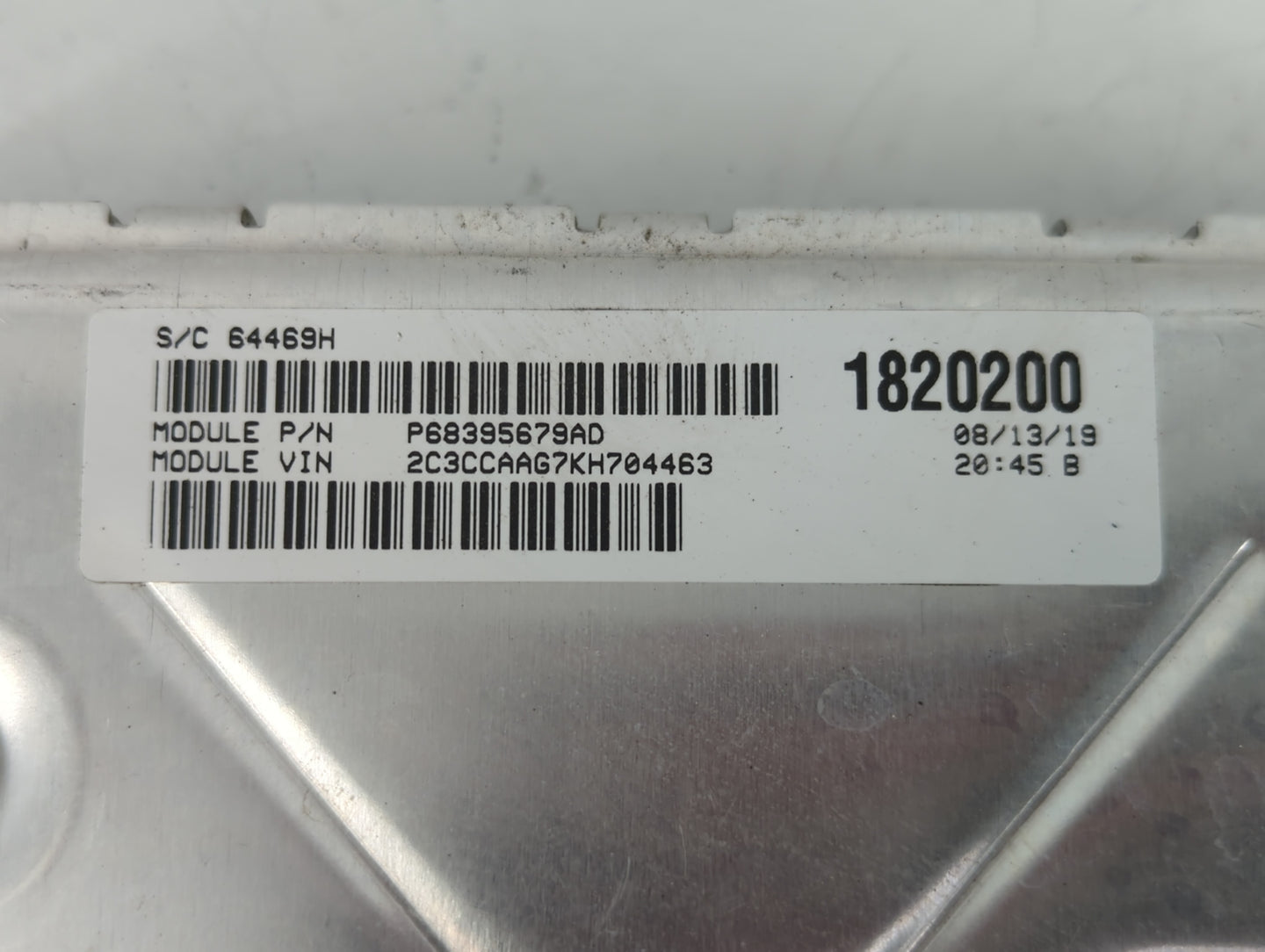 2018-2019 Chrysler 300 PCM Engine Control Computer ECU ECM PCU OEM P/N:P68395679AD P68330904AA Fits Fits 2018 2019 OEM Used Auto Parts - Oemusedautoparts1.com