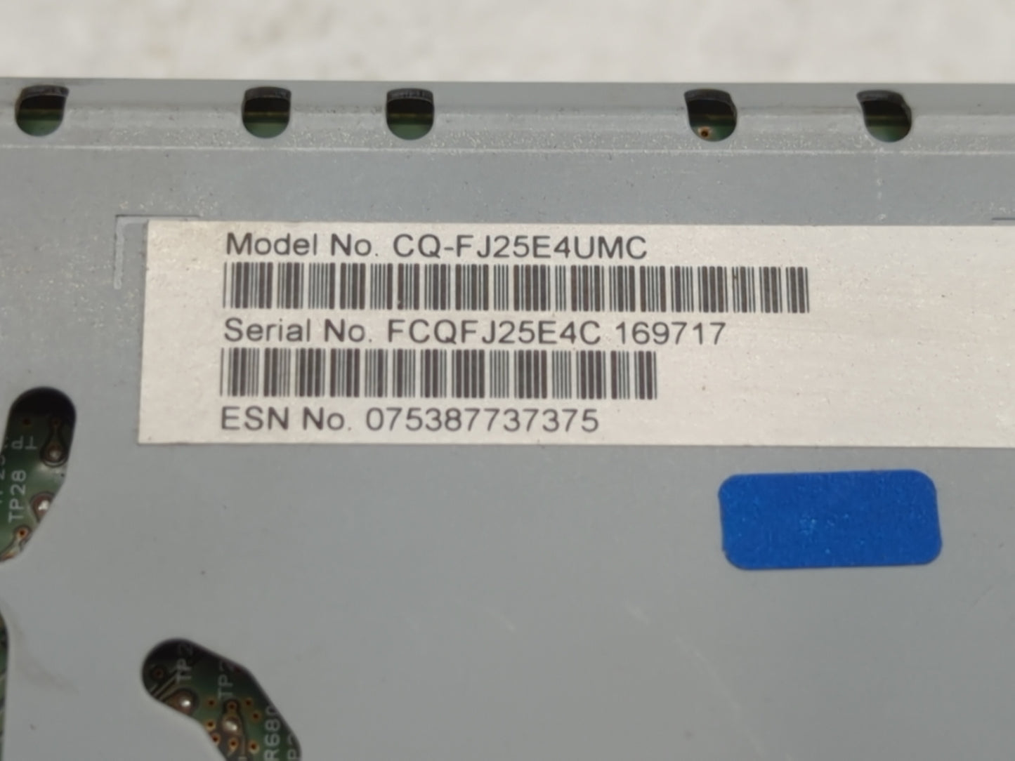 2017 Ford Fusion Radio AM FM Cd Player Receiver Replacement P/N:CQ-FJ25E4UMC Fits OEM Used Auto Parts - Oemusedautoparts1.com