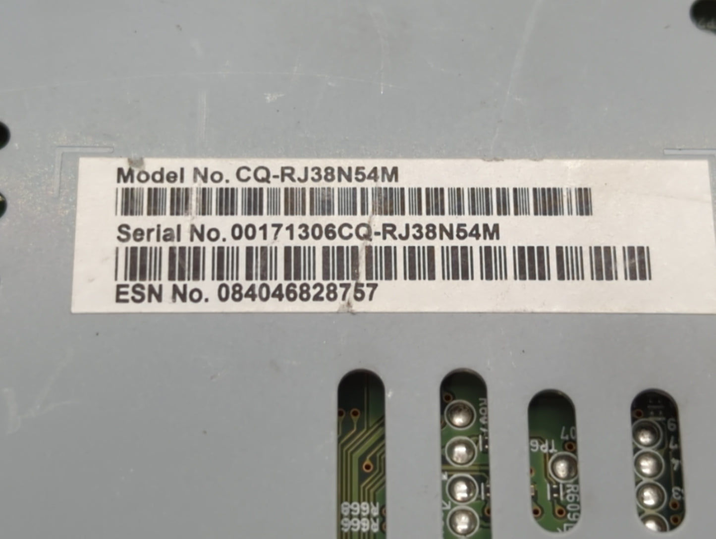 2019 Ford Escape Radio AM FM Cd Player Receiver Replacement P/N:CQ-RJ38N54M Fits OEM Used Auto Parts - Oemusedautoparts1.com