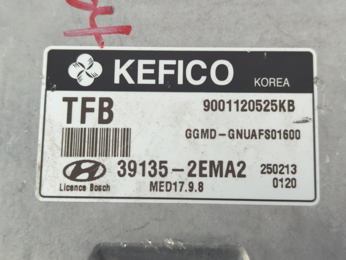 2014-2016 Hyundai Elantra PCM Engine Control Computer ECU ECM PCU OEM P/N:39135-2EMA2 Fits Fits 2014 2015 2016 OEM Used Auto Parts - Oemusedautoparts1.com