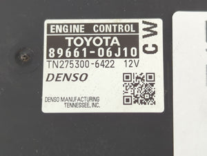 2010-2011 Toyota Camry PCM Engine Control Computer ECU ECM PCU OEM P/N:89661-06J10 Fits Fits 2010 2011 OEM Used Auto Parts