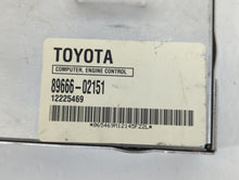 2003 Toyota Corolla PCM Engine Control Computer ECU ECM PCU OEM P/N:89666-02151 Fits OEM Used Auto Parts