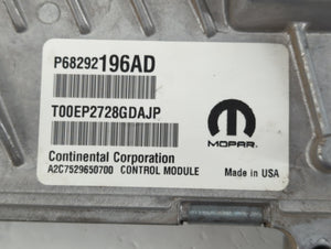 2018-2022 Jeep Wrangler PCM Engine Control Computer ECU ECM PCU OEM P/N:P68292196AD Fits Fits 2018 2019 2020 2021 2022 OEM Used Auto Parts